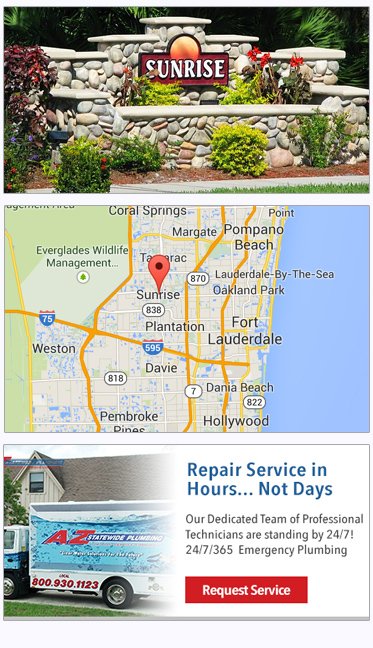 sunrise FL plumbing service, plumbers