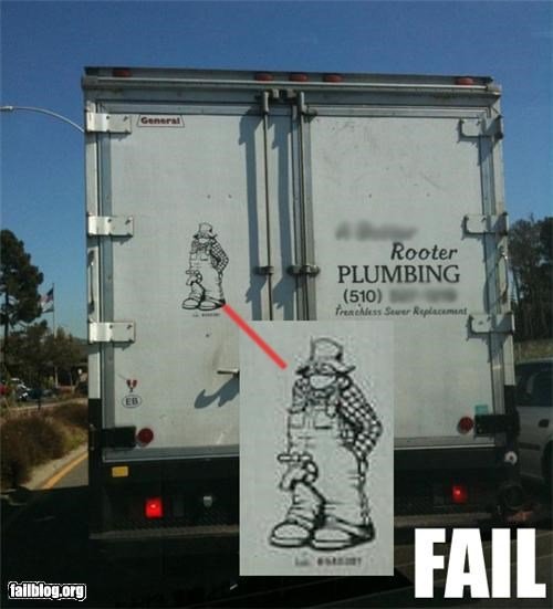 plumbing advertising fail