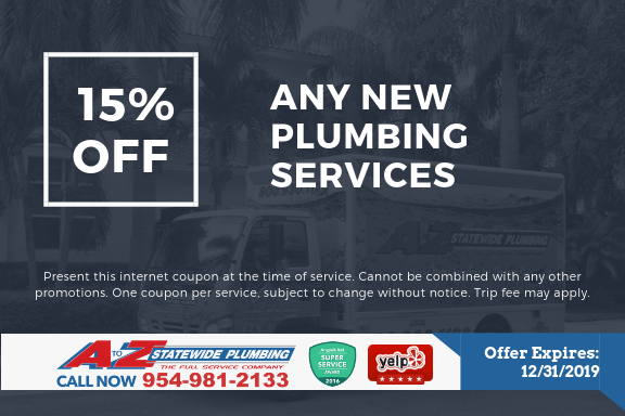 15% off any plumbing services