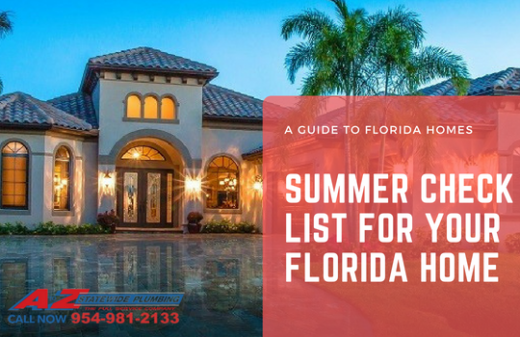 Summer check list for Florida homes