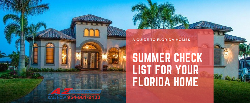 Summer check list for Florida homes