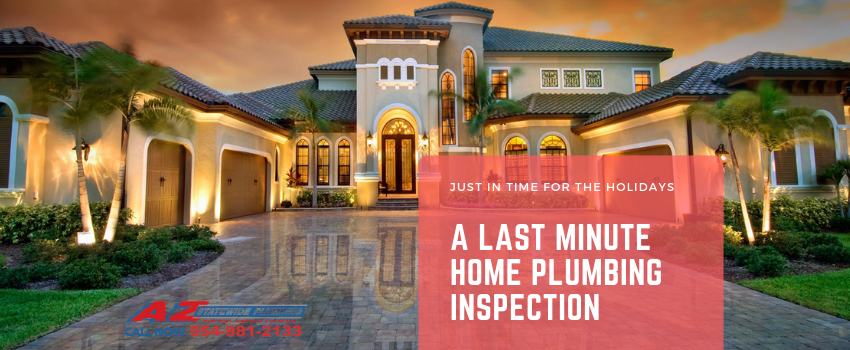 A Last Minute Home Plumbing Inspection: Just in Time for the Holidays