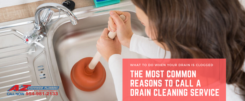 Common reasons to call drain cleaning services