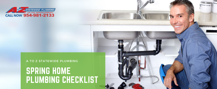 Spring home plumbing checklist